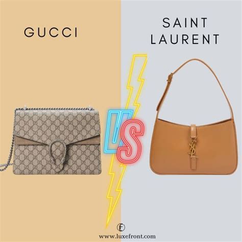 yves saint laurent e gucci|difference between ysl and gucci.